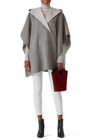 Double Faced Poncho by HALSTON