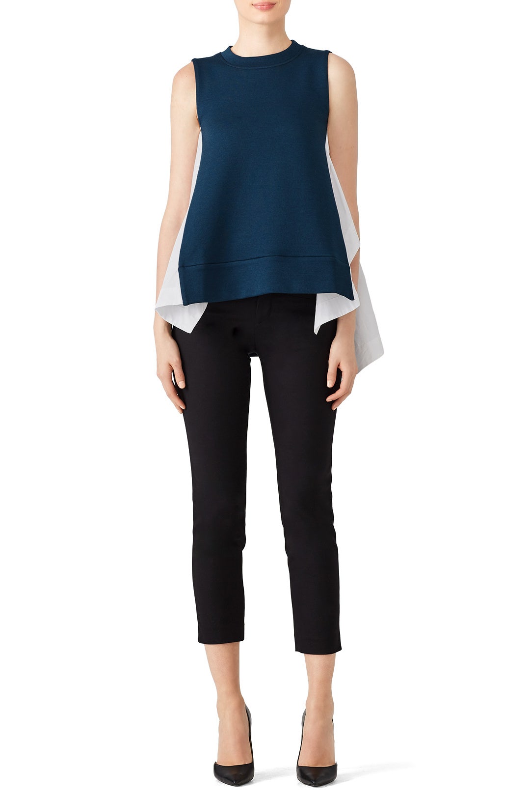 Marine Blue Combo Top by Marni 0