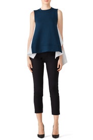 Marine Blue Combo Top by Marni