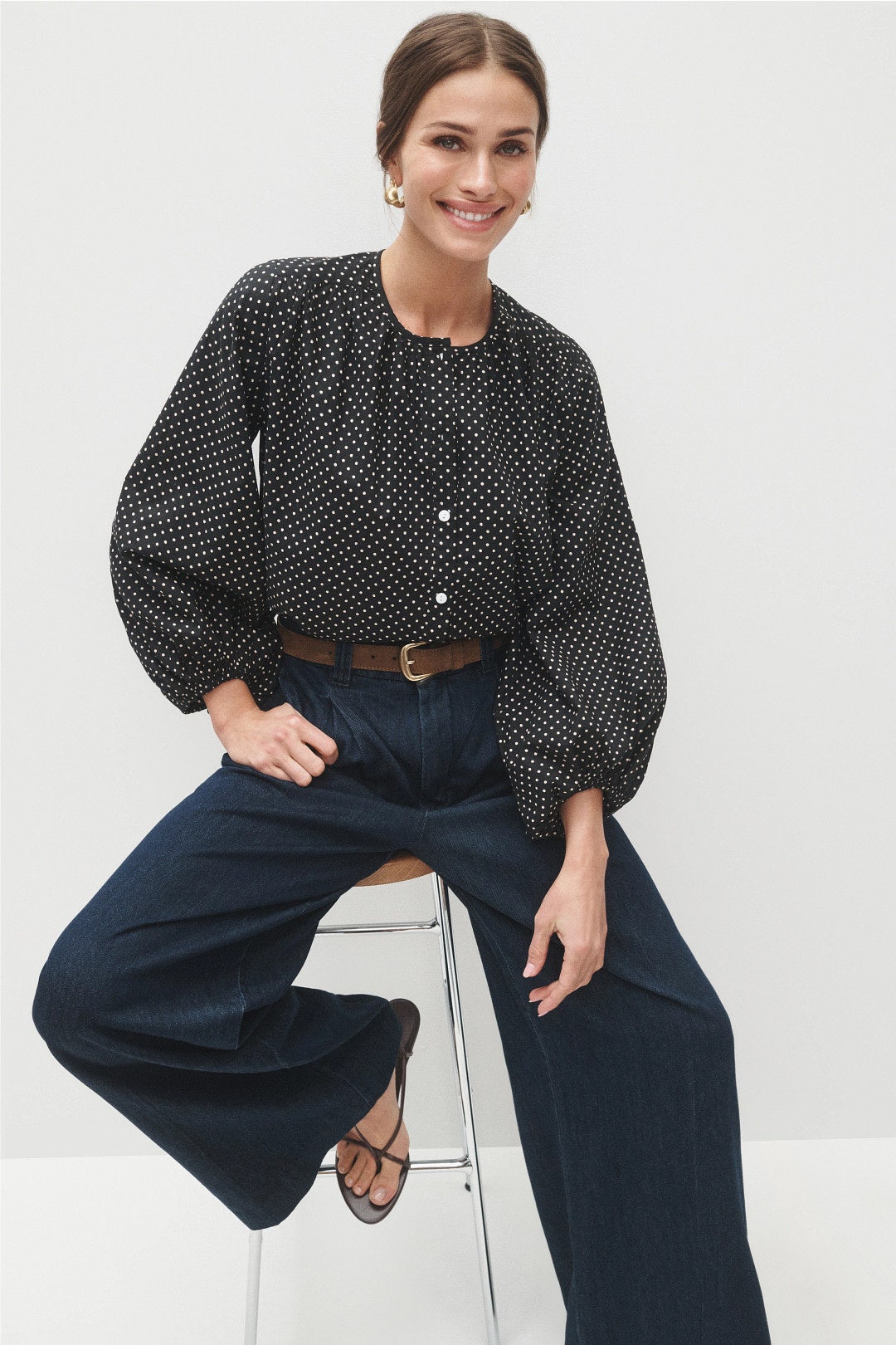 Cecily Polka Dot Blouse by MILLE 0