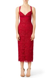 Scarlet Candlelight Dress by ML Monique Lhuillier