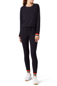 Rainbow Cuff Sweatshirt by MONROW