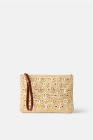 Raphia Pouch by Rabanne Accessories