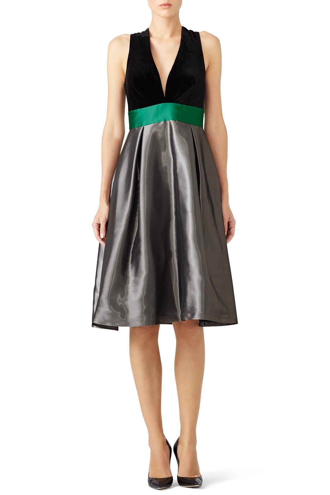 Colorblock Flare Dress by SACHIN BABI | Rent the Runway
