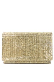 Gold Foldover Clutch by Sondra Roberts