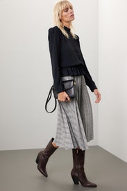 Black Embroidered Top by Stella Jean