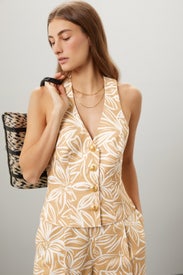 Printed Halter Top by Toccin