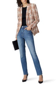 Plaid Miller Dickey Blazer by Veronica Beard
