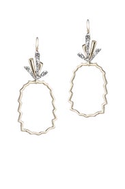 Pineapple Wire Earrings by Alexis Bittar