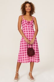 Utopian Gingham Slip Dress by Anna Sui