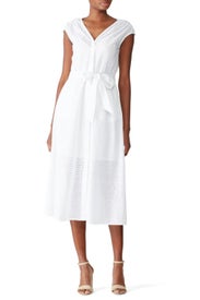 Eyelet Button Front Dress by Draper James