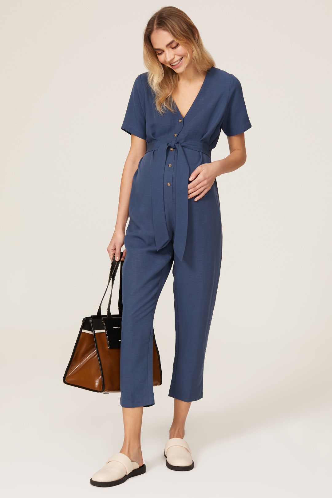 Noelle Maternity Jumpsuit by HATCH 0