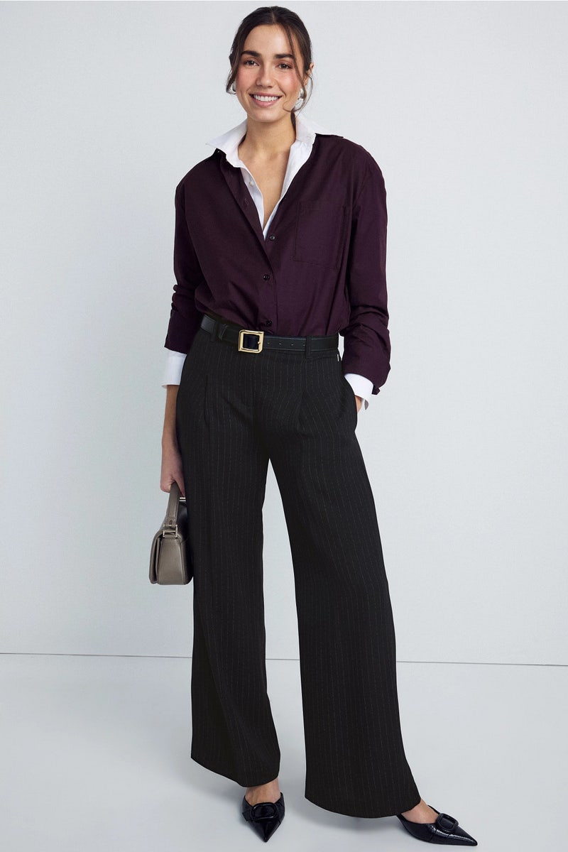 Tiana Pinstripe Trousers by BOSS - Photo 0
