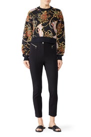 Cropped Graphic Sweatshirt by The Kooples