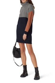 Colorblock Turtleneck Sweater Dress by Madewell