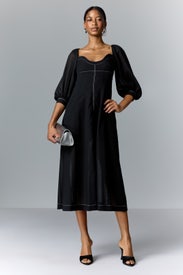 Black Midi Dress by Philosophy di Lorenzo Serafini