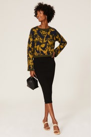 Sandi Floral Sweater by Ramy Brook