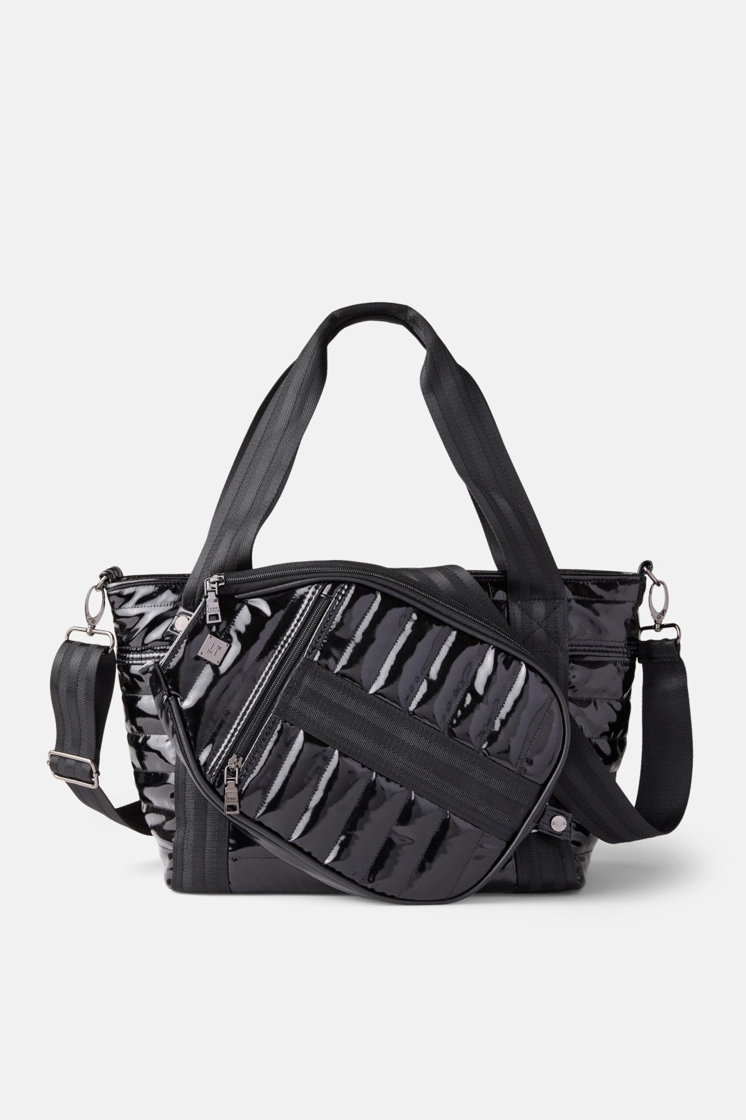 Black Patent Ace Of The Court Pickleball Bag by Think Royln Accessories 0