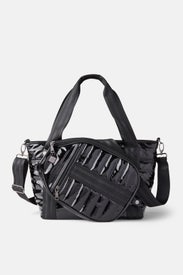 Black Patent Ace Of The Court Pickleball Bag by Think Royln Accessories