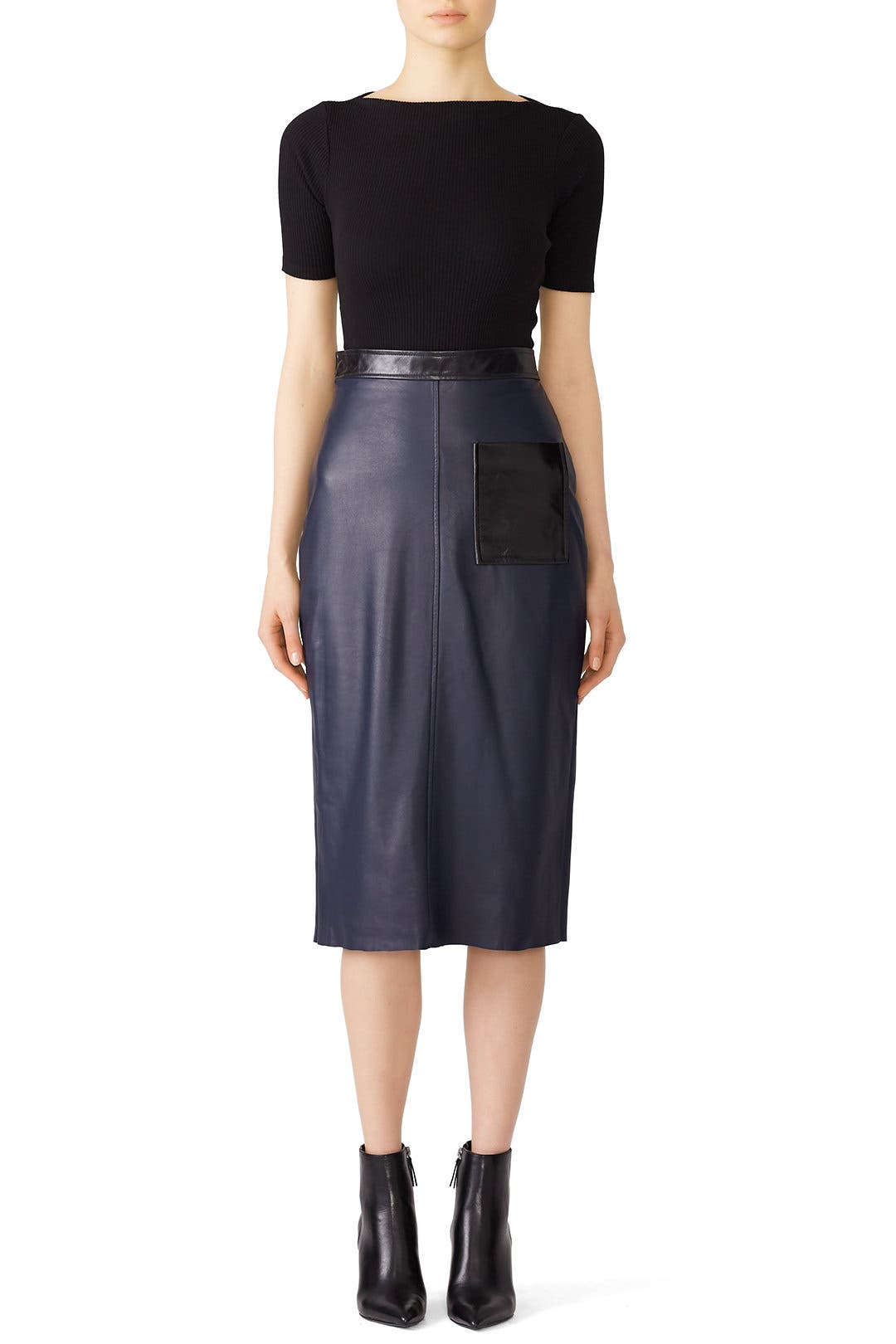 スカート Leather Pencil Skirt Amazon.com: Black Faux Leather Pencil Skirt Knee Length