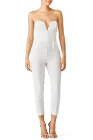 Ivory Sweetheart Jumpsuit by Amanda Uprichard