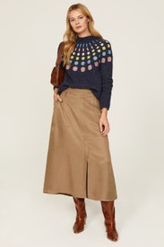 Fluffy Embroidered Jumper by Boden