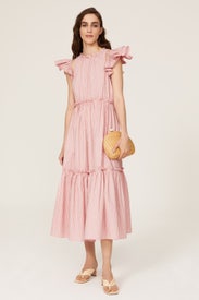 Sofia Stripe Midi Dress by Cinq à Sept