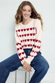 Heart Crewneck Sweater by Central Park West