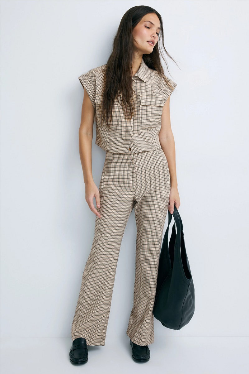 Plaid Flare Trousers by Derek Lam 10 Crosby x RTR - Photo 0