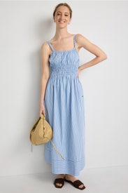 Striped Maxi Sundress by BOSS