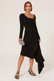 Off the Shoulder Faux Wrap Dress by Monse