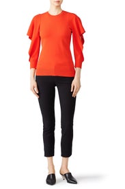 Flounce Sleeve Sweater by Opening Ceremony