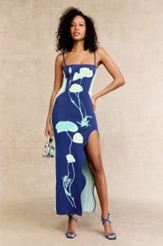 Iris Flower Print Maxi Dress by PH5