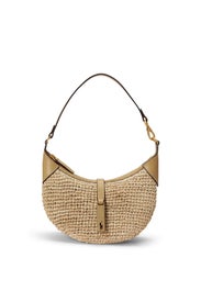 Raffia Mini Shoulder Bag by Polo Ralph Lauren Accessories