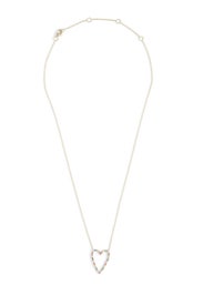 Rainbow Pave Heart Necklace by Stephanie Gottlieb