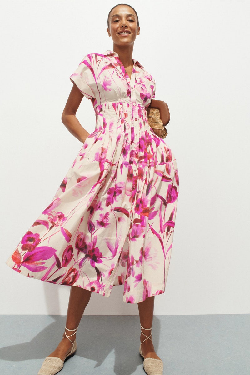 cara cara beach dresses Cara Cara Colomba Dress In Sanibel Island Pink main image 0