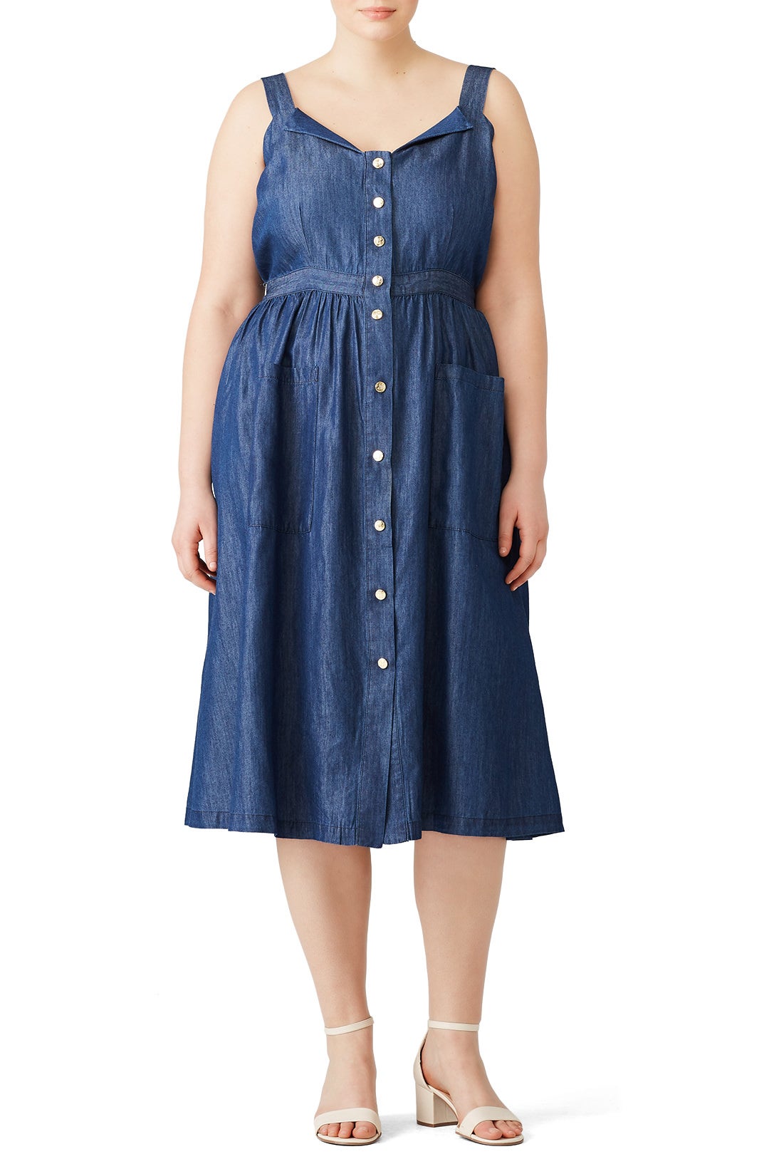 Chambray Dress by Draper James X ELOQUII 0