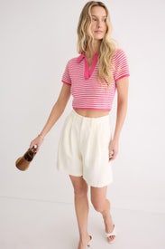 Collared Knit Top by Derek Lam 10 Crosby x RTR