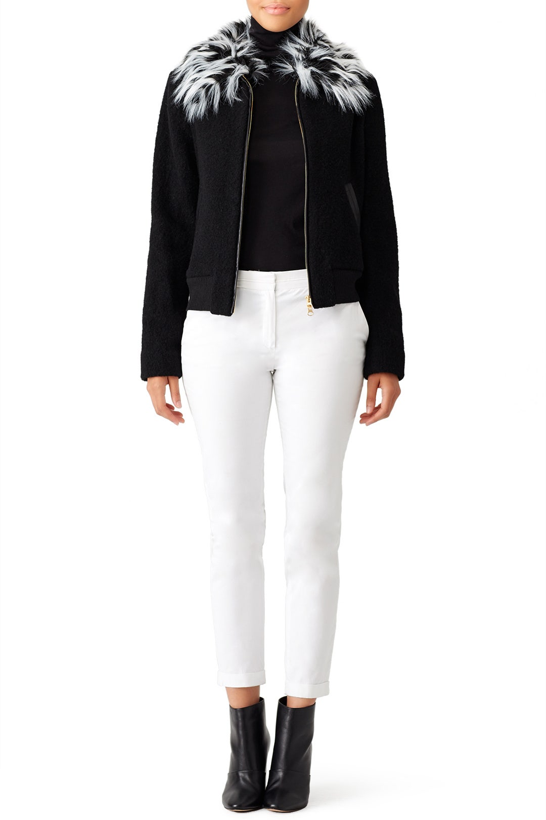 Alea Fur Collar Bomber by Ellie Mae 0