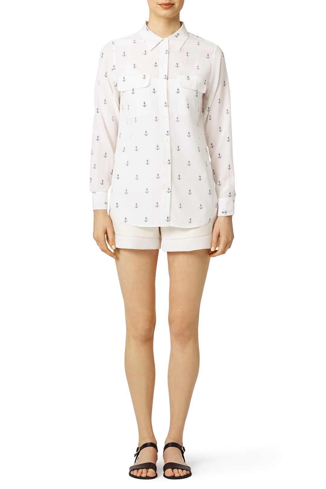 Anchors Away Signature Button Down by Equipment 0