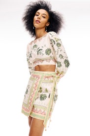 Baja Wrap Mini Skirt by Kate Ford