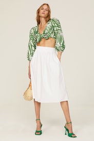 Palm Fronds Tie Front Top by kate spade new york