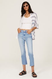 Crop Step Fray Jeans by MOTHER