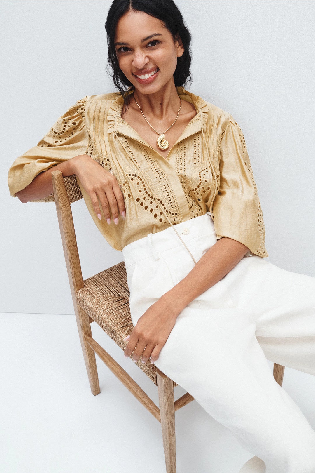 Rhiannon Embroidered Blouse by Reiss 0