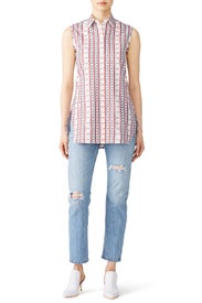 Stripes and Triangles Shirt by Carven