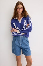 Los Angeles Stars Raglan Top by DAYDREAMER