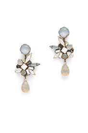 Crystal Metallic Burst Earrings by Erickson Beamon