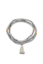 Silver Layered Stretch Bracelet by Elise M.