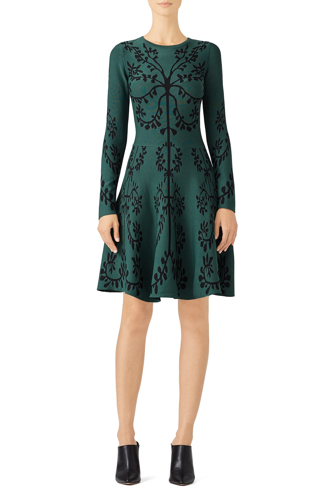 Intarsia Flare Dress by John + Jenn 0