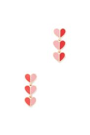 Enamel Hearts Linear Earrings by kate spade new york accessories
